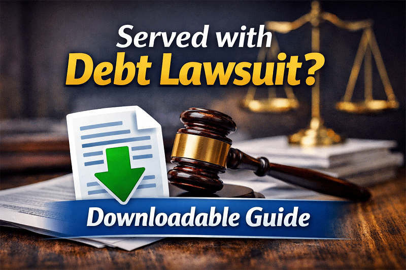 Downloadable Guide - What to do if you've been served with a debt lawsuit